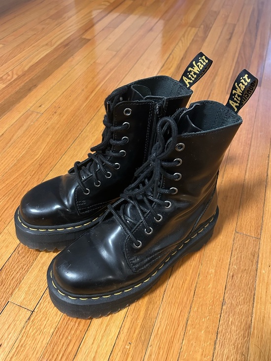 Dr. Martens Shoes - Dr. Martens Jadon Leather Platform Boots